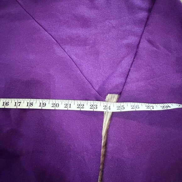 Vintage 90s Fruit Of The Loom Purple Blank Sweatshirt Raglan XL USA Made - Picture 7 of 10